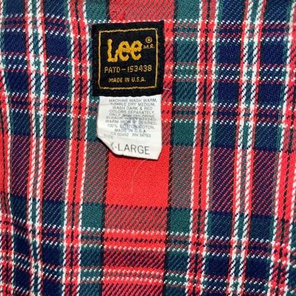 1960s Lee Riders Denim Jean Jacket XL Red Flannel Blanket Lined221-8745